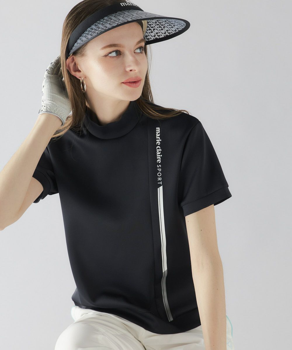 marie claire SPORT の  レディース ゴルフ 半袖ハイネック