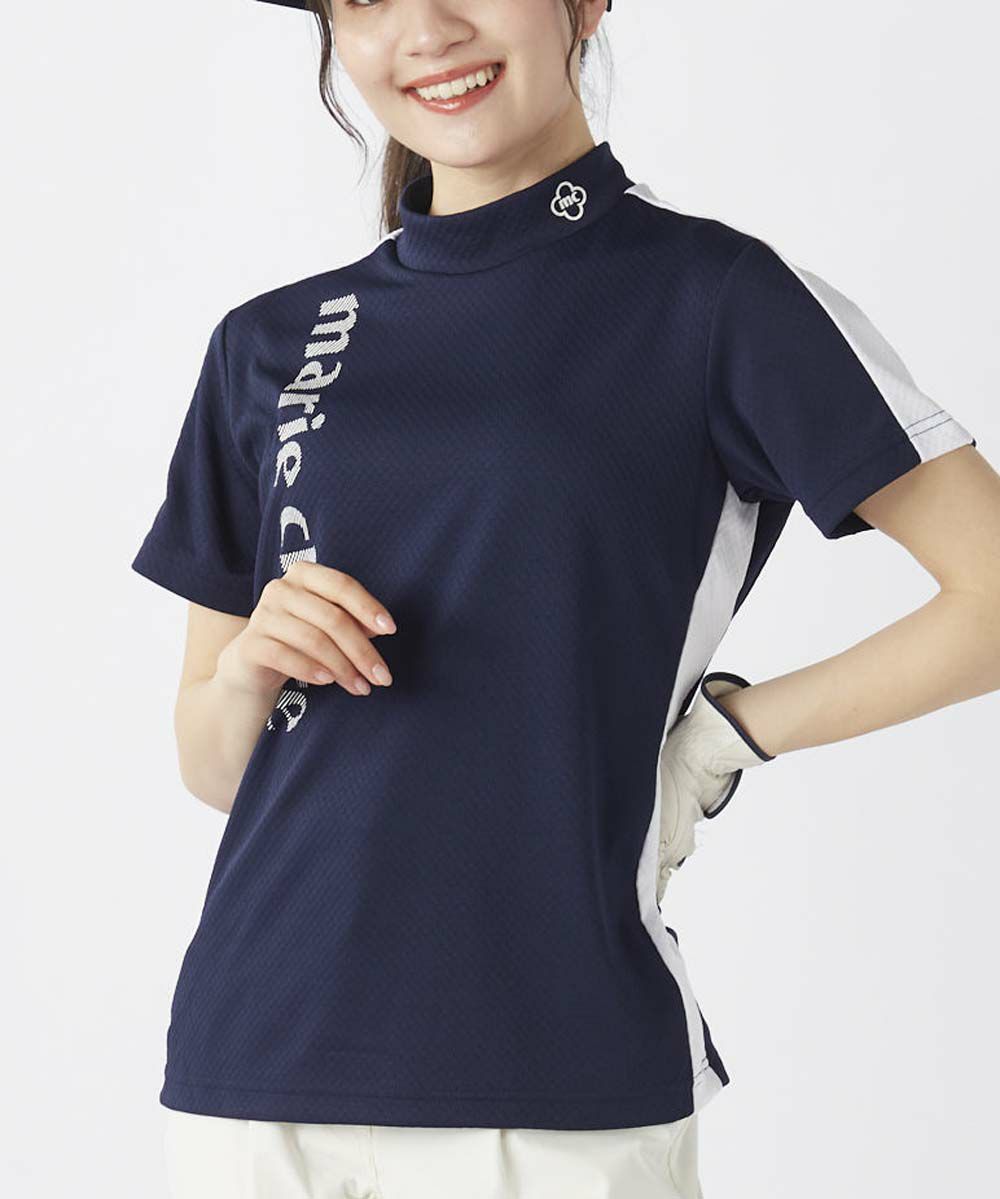 marie claire SPORT の  レディース ゴルフ 半袖ハイネック