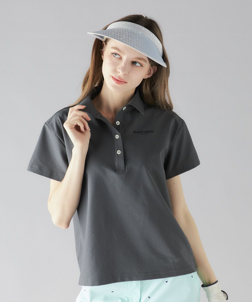 marie claire SPORT の  レディース ゴルフ 半袖シャツ 総柄