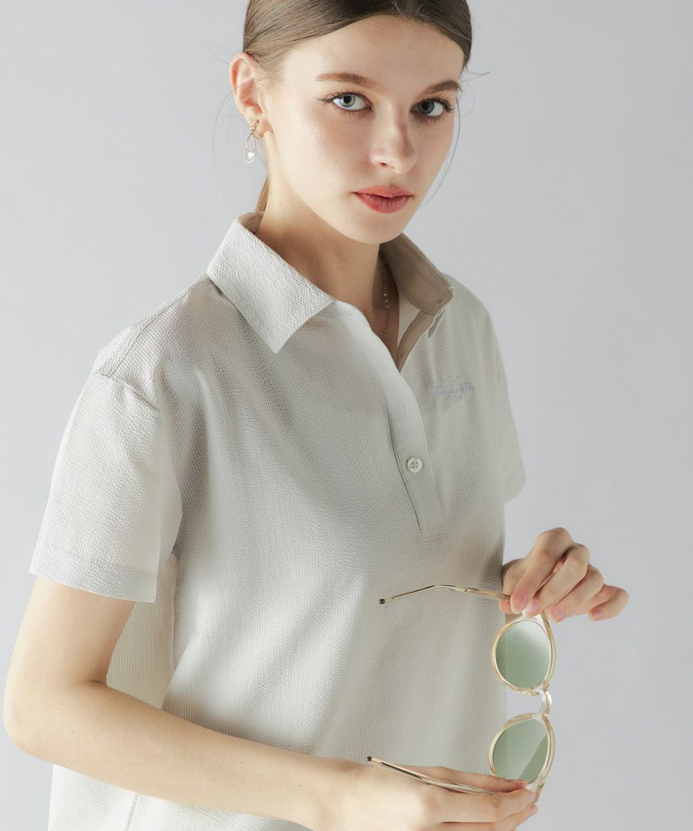marie claire SPORT の  レディース ゴルフ 半袖シャツ 総柄