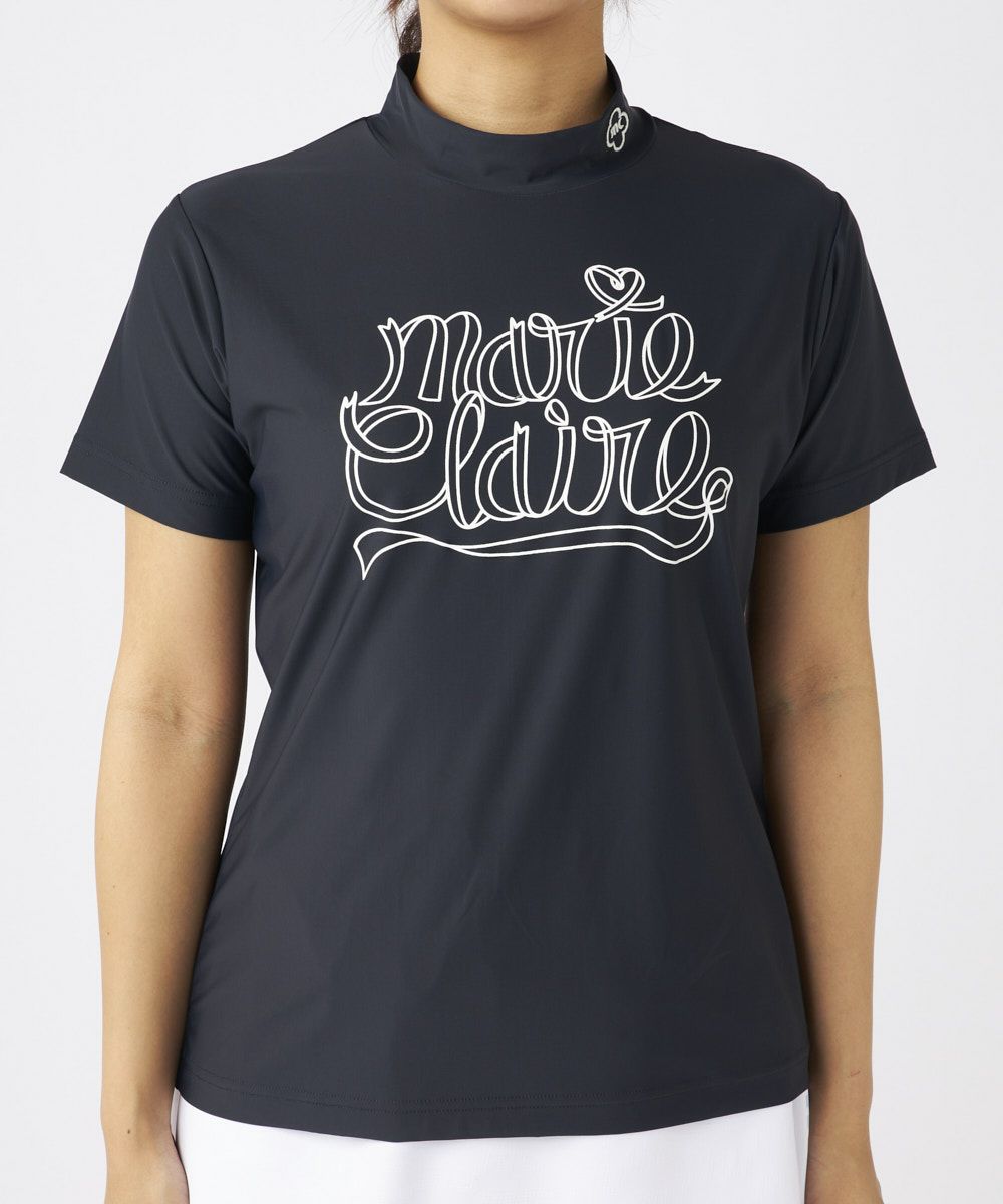 marie claire SPORT の  レディース ゴルフ 半袖UVシャツ