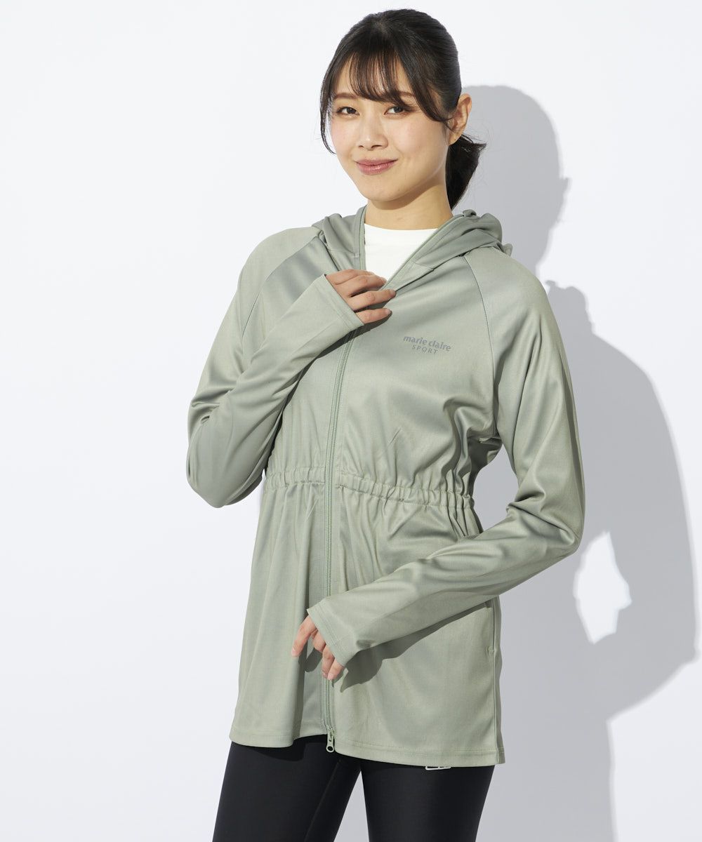 marie claire SPORT の  レディース トレーニング パーカー