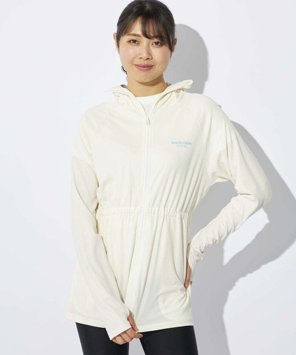 marie claire SPORT の  レディース トレーニング パーカー