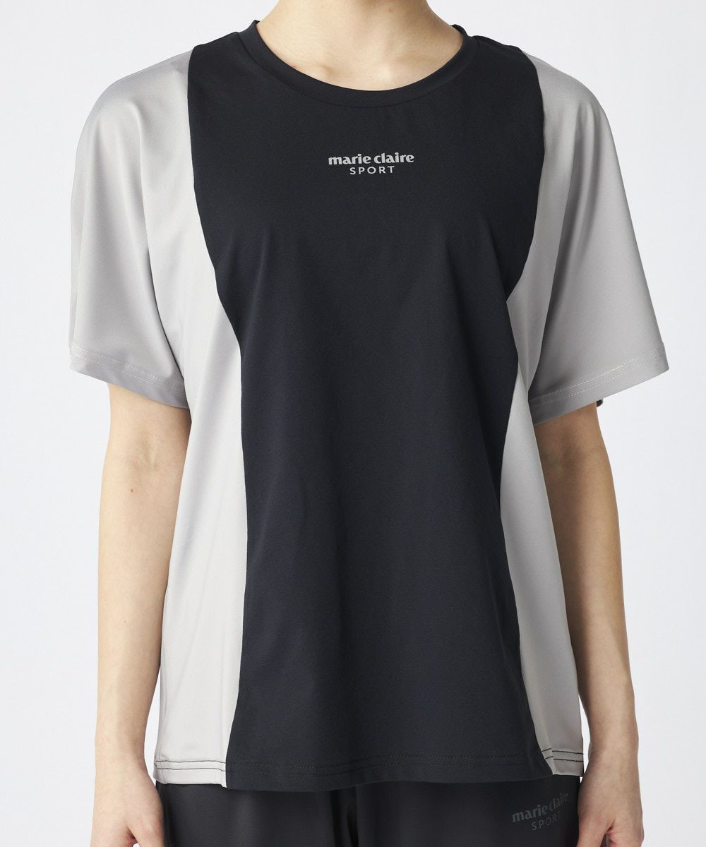 marie claire SPORT の  レディース トレーニング  半袖Tシャツ