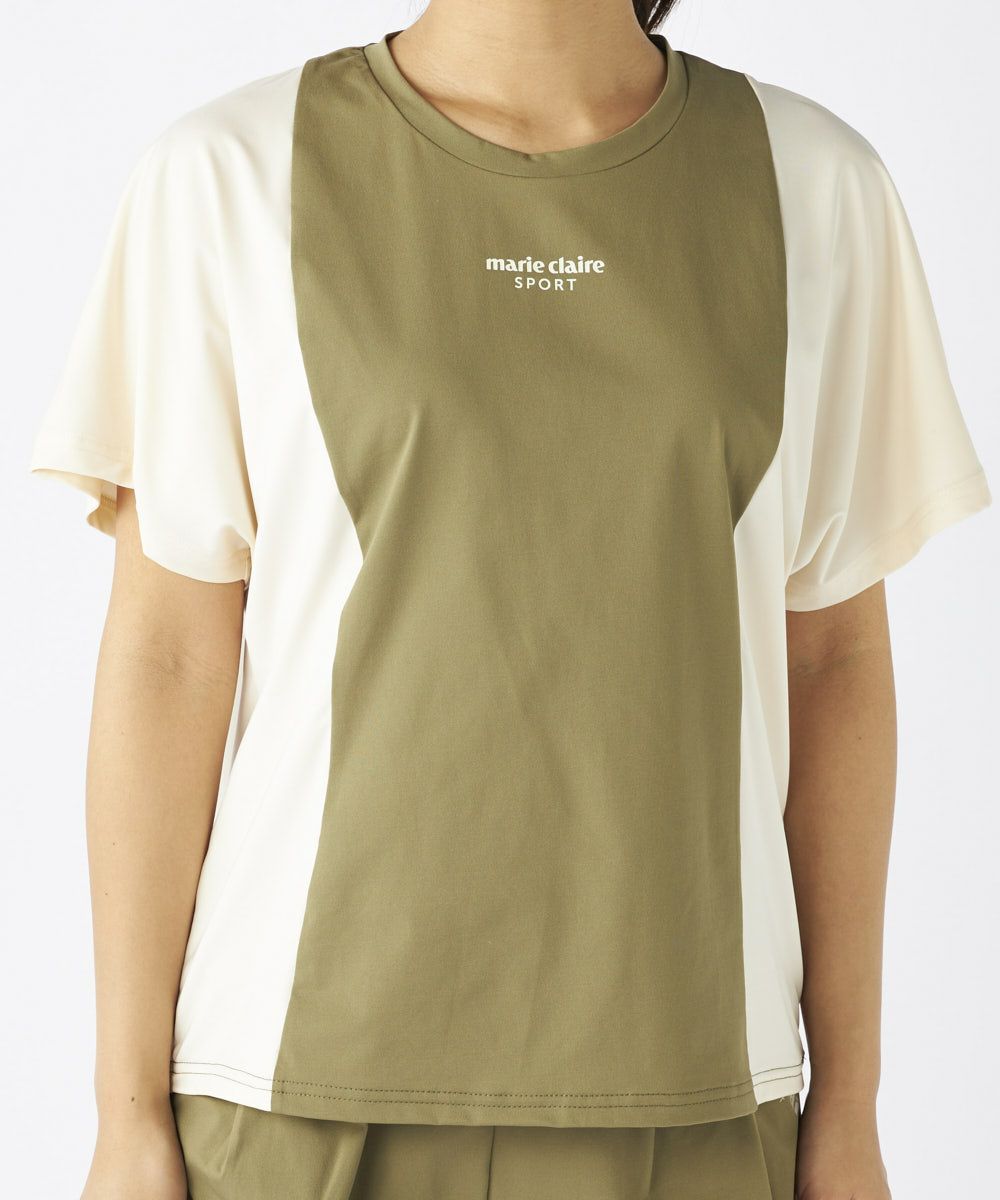 marie claire SPORT の  レディース トレーニング  半袖Tシャツ