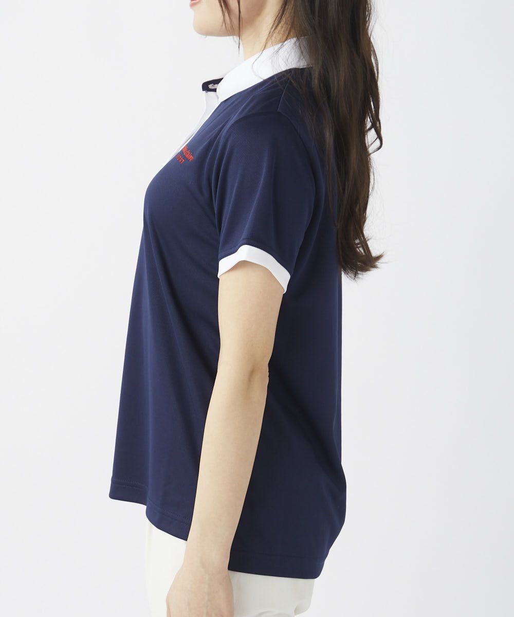 美品✨PGGネイビー ポロシャツ 半袖 レディース レディース トレーニング 半袖ポロシャツ｜marie claire SPORT