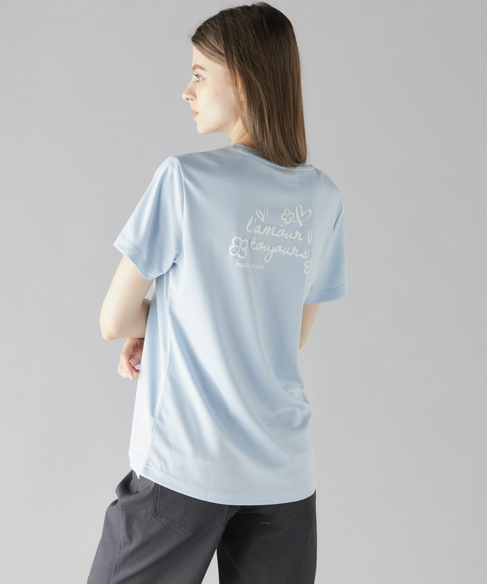 marie claire SPORT の  レディース トレーニング  半袖Tシャツ