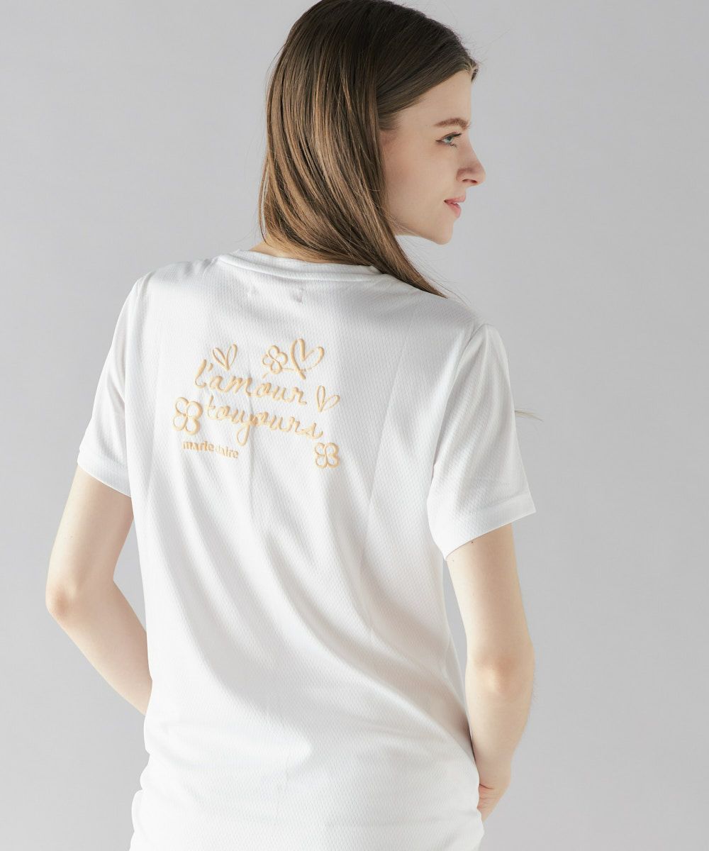 marie claire SPORT の  レディース トレーニング  半袖Tシャツ