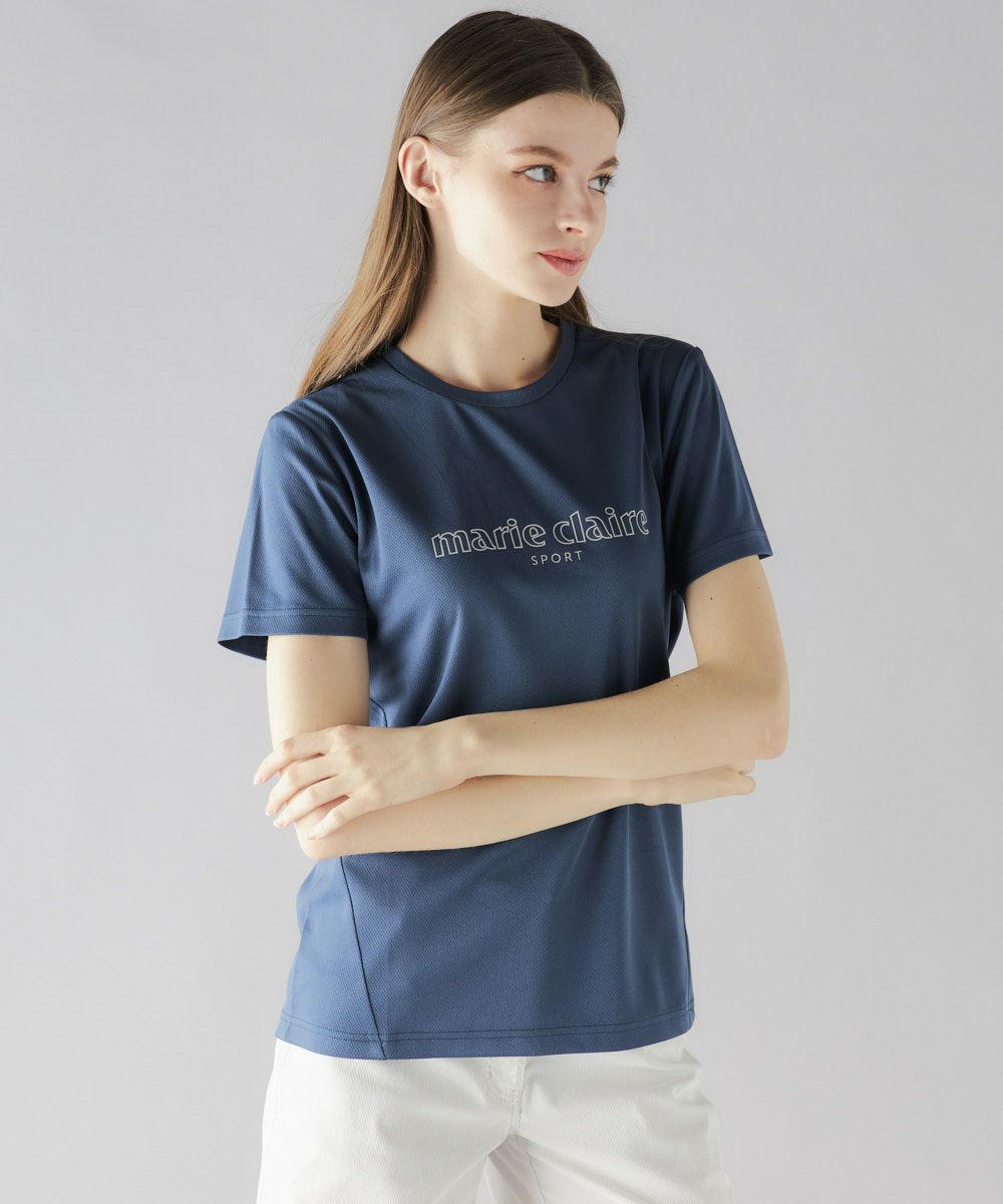 marie claire SPORT の  レディース トレーニング  半袖Tシャツ