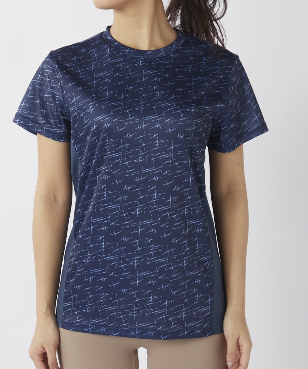marie claire SPORT の  レディース トレーニング  半袖Tシャツ