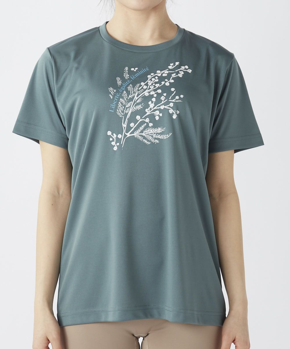 marie claire SPORT の  レディース トレーニング  半袖Tシャツ