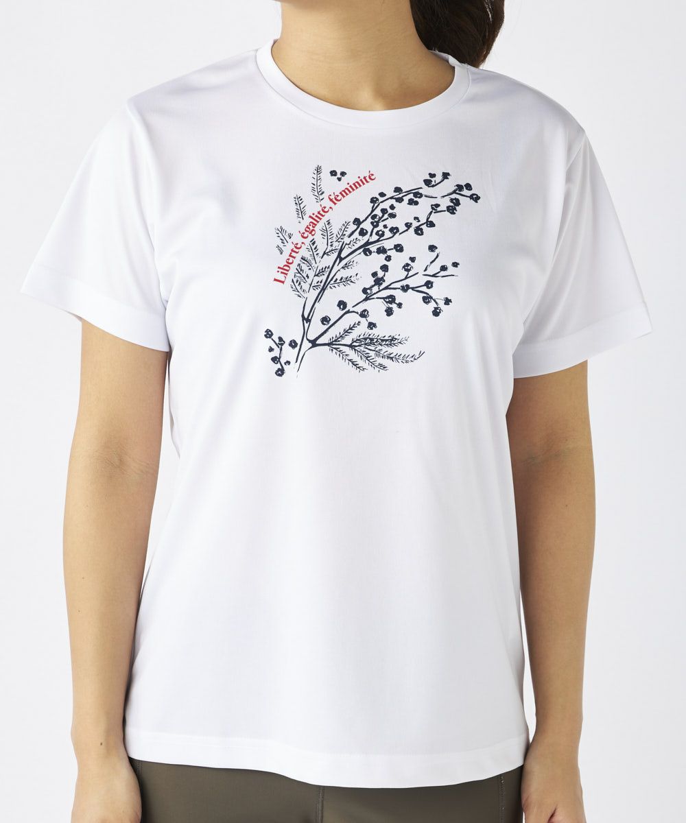 marie claire SPORT の  レディース トレーニング  半袖Tシャツ