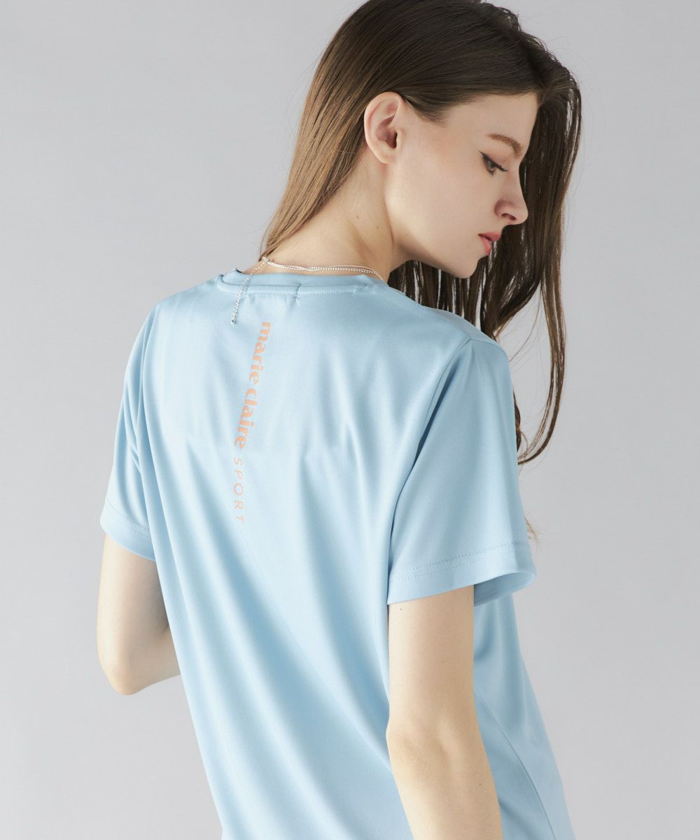 marie claire SPORT の  レディース トレーニング  半袖Tシャツ