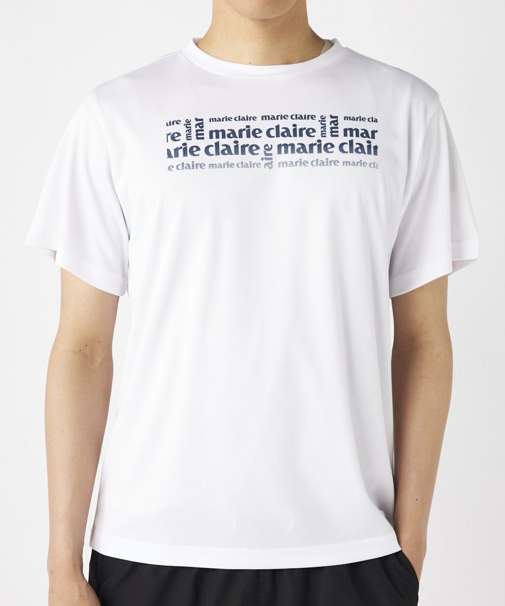 marie claire SPORT の  メンズ トレーニング  半袖Tシャツ