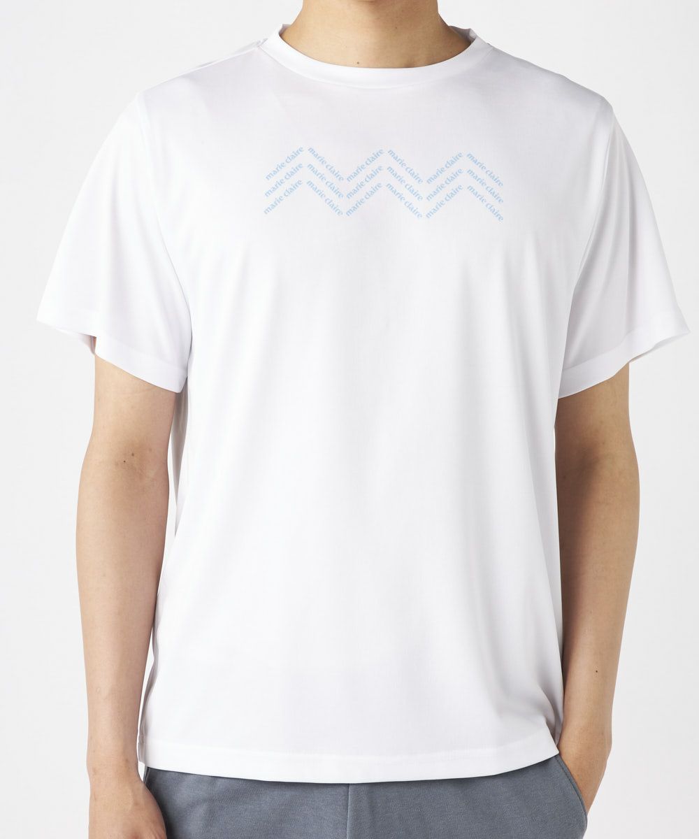 marie claire SPORT の  メンズ トレーニング  半袖Tシャツ