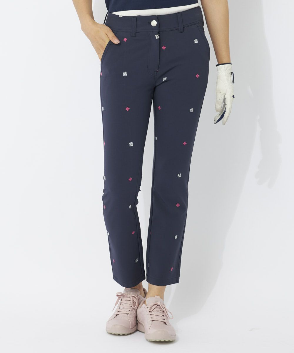 marie claire SPORT の  レディース ゴルフ ロングパンツ 総柄