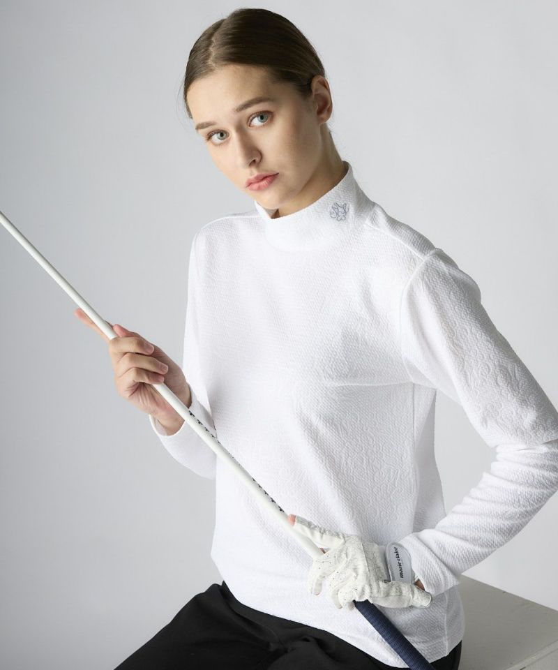 marie claire SPORT の  レディース ゴルフ 長袖ハイネック