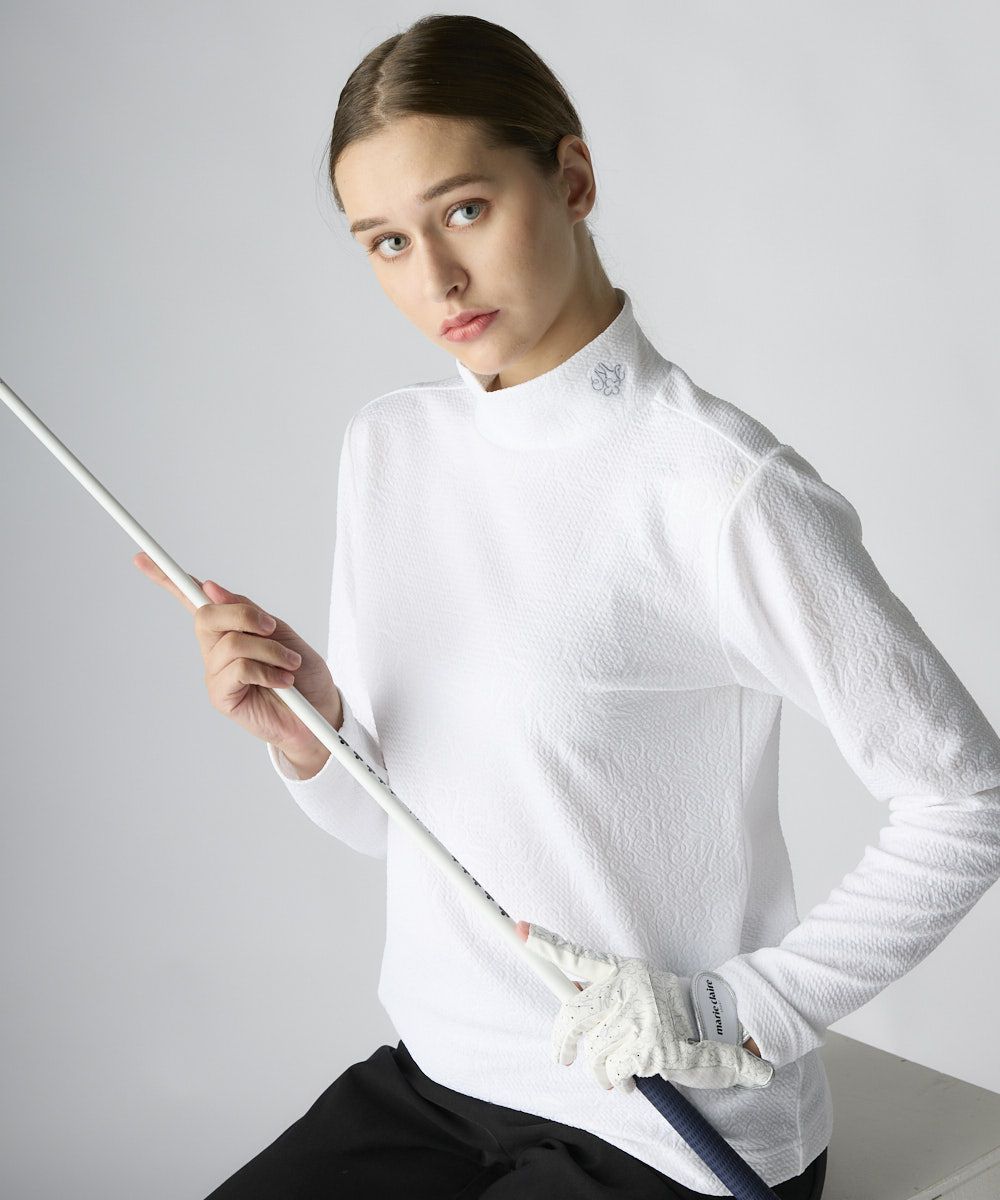 marie claire SPORT の  レディース ゴルフ 長袖ハイネック