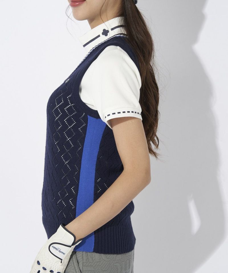 marie claire SPORT の  レディース ゴルフ ニットベスト